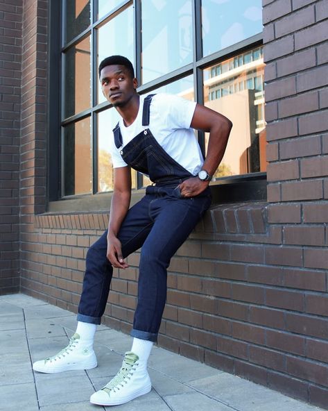 Dungaree men all stars Mens Dungarees Outfit, Dungarees Outfit Winter, Men Dungarees, Dungarees Outfit Men, Dungaree Men, Denim Dungarees Outfit, Dungarees Outfit, Dungaree Outfit, Men Poses