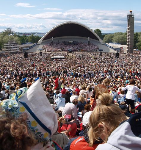 https://flic.kr/p/6CayuK | Laulupidu .... the Song Festival | Estonian XXV Song Festival - ToBreatheAsOne  05.07.09 Patriotic Songs, Festival Grounds, Dance Festival, Places In Europe, Tallinn, Beautiful Places In The World, Culture Travel, Disney Vacations, Get Outside