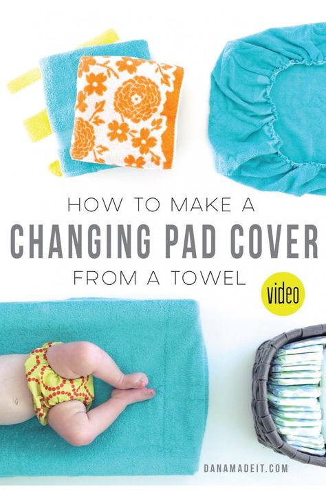 How to make your own Changing Pad Cover from a TOWEL Changing Pad Cover Diy, Diaper Bag Sewing Pattern, Baby Lock Sewing Machine, Babies Fashion, Baby Decor Diy, Baby Changing Pad, Diy Bebe, Baby Changing Mat