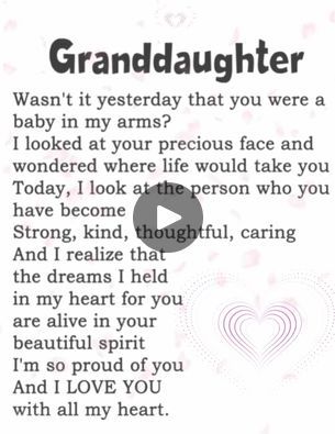 Granddaughter.. | By Inspire Your Beautiful SoulFacebook Inspiration Sayings, Granddaughter Quotes, Inspirational Readings, Late Birthday, About Me Blog, Your Beautiful, Beautiful Soul, Grandchildren, Mom And Dad