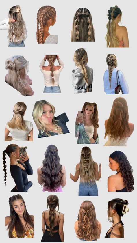 Rate my taste in hairstyles 8th Grade Outfits, Girly Hairstyles, Hairstyle Examples, Hair Inspiration Long, Bad Hair Day, Hairstyles For School, Hair Day, Pretty Hairstyles