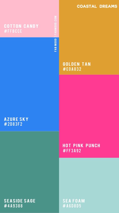 Vibrant Summer Color Palette, Hot Pink Colour Palette, Hot Pink Punch, Preppy Color Palette, Bright Spring Color Palette, Fun Colour Palette, Spring Color Combos, Color Palette Spring, Spring Colour Palette