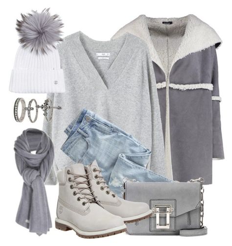 "All Gray" by monmondefou ❤ liked on Polyvore featuring Boohoo, MANGO, Wrap, Proenza Schouler, Timberland, Bogner, Miss Selfridge, Care By Me and gray Gray Timberlands Outfit, Grey Timberlands Outfit, Timberland Boots Women Outfit, Fall Rainy Day, Fall Rainy Day Outfits, Grey Boots Outfit, Lace Up Boot Outfit, Timberland Outfits Women, Rainy Day Outfit For Spring