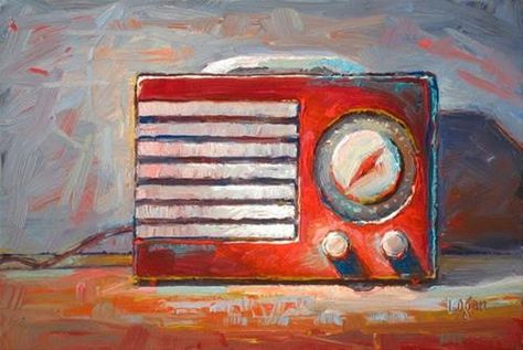 Radio Painting, Raymond Logan, Polaroid Quilt, Art Igcse, Tools And Toys, Old Radios, Hyperrealism, Still Life Art, Daily Paintworks