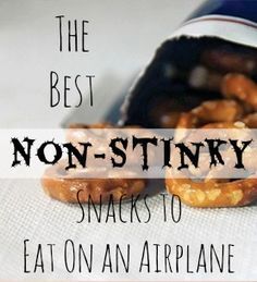 The best non-stinky snacks to bring on an airplane Airplane Snacks, Snacks To Eat, On Airplane, Plane Food, Travel Flight, On An Airplane, Travel Snacks, Vacation Activities, Afterschool Activities