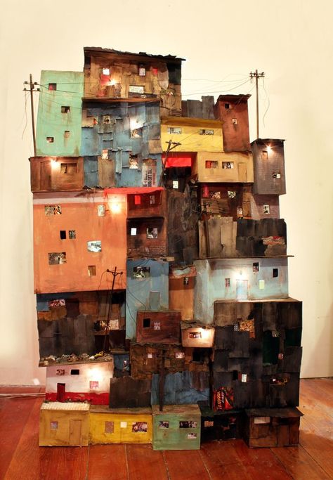 Oakland based artist Tracey Snelling, featured in Hi-Fructose Vol. 35, creates detailed dioramas and installations of urban landscapes. Ranging from miniature to large scale pieces, her installatio… Sculptural Installation, Karton Design, Cardboard City, Landscape And Urbanism Architecture, Cardboard Sculpture, Cardboard House, Landscape And Urbanism, Urban Landscapes, Seni Origami