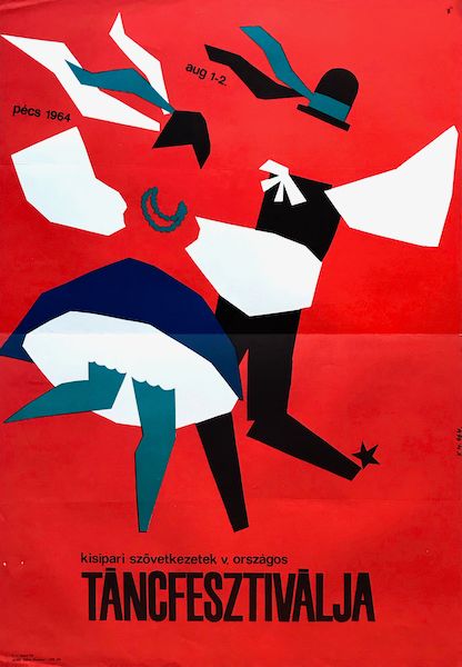 Magda Vorosmarty - 5th Dance Festival of Small-scale Cooperatives 1964 vintage Hungarian event poster Dance Festival Poster, Dance Event Poster, Dance Poster Design, Budapest Poster, Dance Festival, Lovely Poster, Dance Event, Dance Poster, Event Poster Design