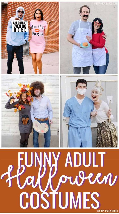 Funny Halloween Costumes Family Of 3, Formal Apology Costume, Funny Friends Halloween Costumes, Punny Costumes Couple, Funny Friends Costumes, Bizarre Halloween Costumes, Funny Two People Costumes, Family Friendly Couples Costumes, Friend Costume Ideas Two Funny