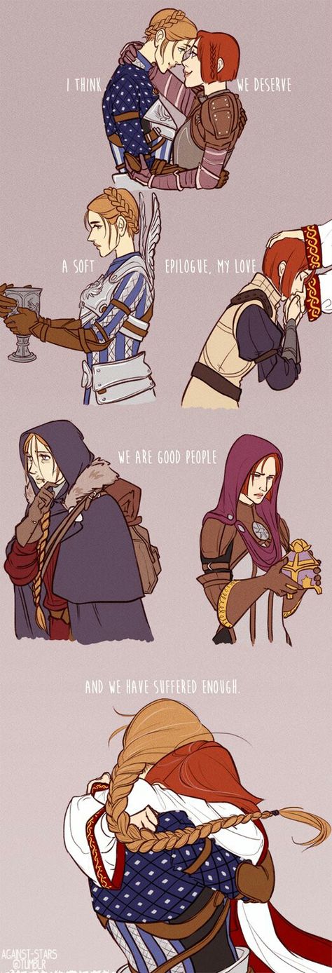 Warden x Liliana Leliana Dragon Age Romance, Dragon X Human, Warden Cousland, Dragon Age Leliana, Leliana Dragon Age, Da Inquisition, Dragon Age Memes, Dragon Age Funny, Dragon Age Romance