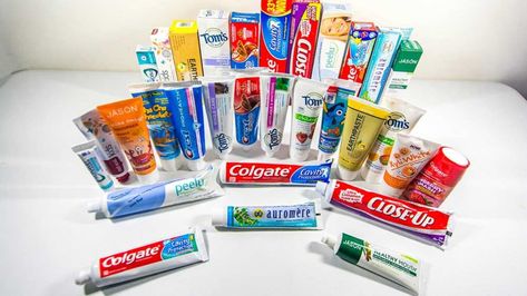 6 Different Types of Toothpaste Mouth Health, Herbal Toothpaste, Best Toothpaste, Flavored Toothpaste, Mint Toothpaste, Gum Flavors, Bubble Gum Flavor, American Dental Association, Receding Gums