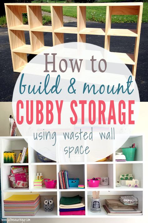 Cubby Diy, Diy Shelves Design, Diy Cubby, Diy Cubbies, Diy Shelves Easy, Diy Shelves Ideas, Wall Cubbies, Diy Storage Shelves, Cubby Shelves