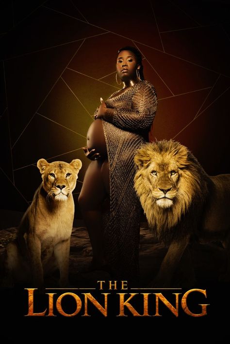 This African inspired maternity shoot went the extra mile by putting a little Lion King spin on one of the finished photos! This mom dazzled in her golden see through robe! Themed Maternity Photoshoot, Lion King Photos, Couple Pregnancy Photoshoot, Go The Extra Mile, Extra Mile, Maternity Photoshoot, Maternity Shoot, African Inspired, Pregnancy Shoot