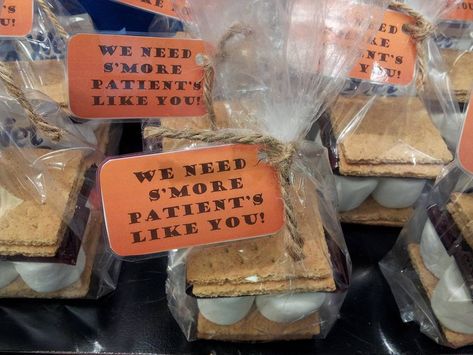 We need s'more patients like you! Dental Patient Gift Ideas, Chiropractic Party Ideas, Patient Appreciation Ideas Medical, Patient Appreciation Ideas Dental, Marketing Ideas For Doctors Offices, Patient Appreciation Ideas Chiropractic, Patient Appreciation Ideas, Orthodontist Office Design, Fall Office Decorations