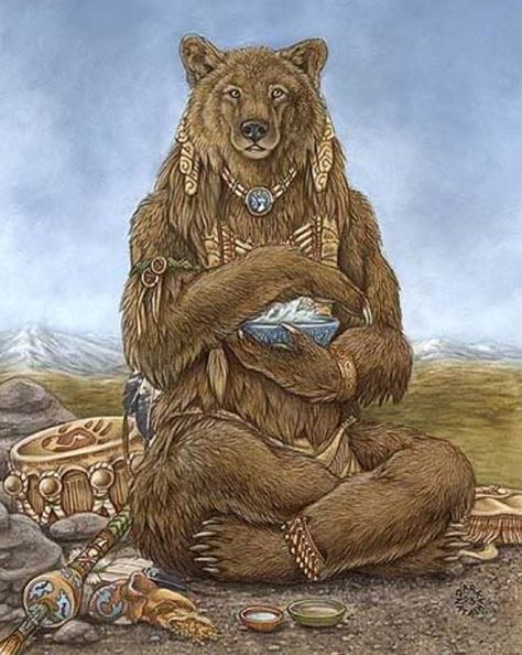 Grandfather Bear Spirit. Bear Spirit Animal, Bear Totem, Animal Spirit Guides, Animal Medicine, Power Animal, Spirited Art, Animal Totems, Bear Art, Arte Animal