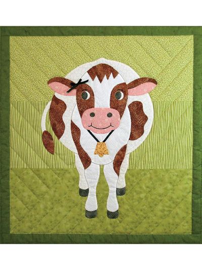 Calliope Cow Quilt Pattern Cow Quilt Pattern, Farmyard Nursery, Pippa Pig, Cow Quilt, Farm Quilts, Travel Transportation, Farm Animal Quilt, Cow Applique, Quilt Easy