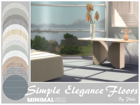 The Sims Resource - MinimalSIM Simple Elegance Floors Old Wood Floors, Sims Baby, Sims 4 Bedroom, Autumn Dining, Sims 4 Body Mods, Bedroom Deco, Sims 4 Cc Furniture, Sims 4 Build, Cc Sims