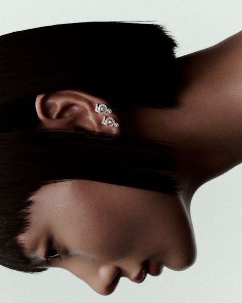 Chanel Fine Jewelry, Fashion Campaign, Jewelry Chanel, Hair Photography, Jewelry Editorial, Editorial Hair, Edgy Hair, Chanel Earrings, Chanel Jewelry