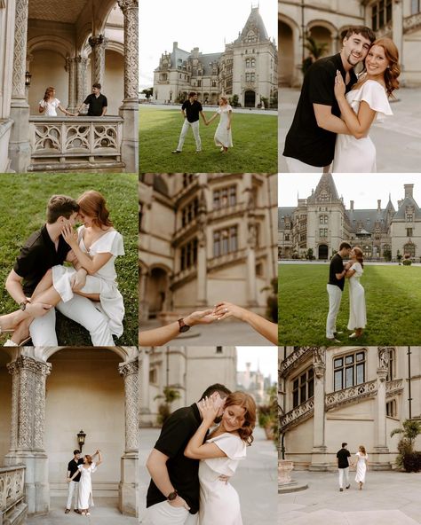 Mentally at the Biltmore 🥹 Engagement Photos Biltmore Estate, Biltmore Estate Engagement Photos, Biltmore Engagement Photos, Elegant Engagement Photos, Biltmore Wedding, The Biltmore, Biltmore Estate, Wedding Vision, Engagement Pics