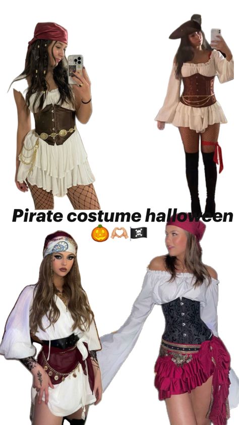 Glam Rock Outfits, Halloween Costumes Women Creative, Iconic Halloween Costumes, Themed Halloween Costumes, Classy Halloween Costumes, Duo Costumes, Pirate Halloween Costumes, Pirate Fashion, Zendaya Style