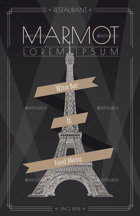 French Menu Template French Theme, Restaurant Menu Template, Free In French, French Restaurants, Cafe Menu, Vector Template, Cmyk Print, Menu Template, Menu Cards