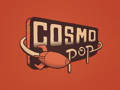 Cosmo pop Retro Logo Inspiration, Future Logo, Rockets Logo, Retro Logo Design, Inspiration Logo Design, Vintage Logos, Retro Logos, Vintage Logo Design, Retro Futuristic