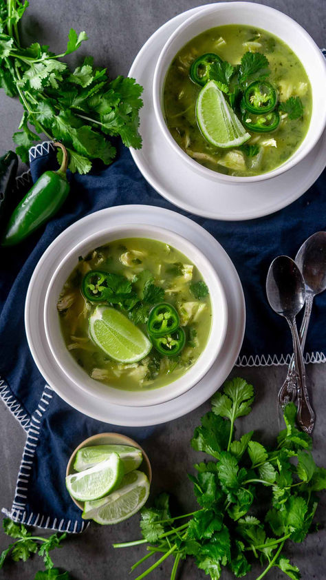 Indulge in a flavorful Mexican chicken dish with our cilantro recipe! This delicious soup combines tender chicken with aromatic cilantro, orzo noodles, and zesty lime for a tasty meal. High Protein Soup, Protein Soup, Lime Soup, Summer Soup Recipes, Mexican Summer, Cilantro Recipes, Cilantro Chicken, Summer Soup, Asian Soup