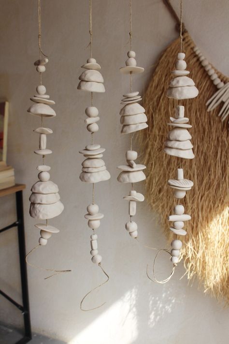 Ceramic Wind Chimes Diy, Ceramic Suncatcher, Ceramic Curtain, Clay Bells, Ceramic Wind Chimes, Pottery Wall Art, Ceramic Bells, Clay Wall Hanging, Ceramic Wall Hanging