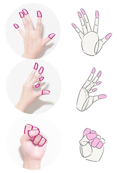 Mãos Hands Tutorial, Desen Realist, Illustration Tutorial, Draw Hands, Drawing Hands, Siluete Umane, Seni Dan Kraf, Hand Drawing Reference, Kraf Diy