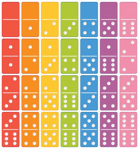 Dominó colorido conjunto de elementos Ve... | Premium Vector #Freepik #vector #fondo #icono #arte #numero Logic Games For Kids, Early Learning Environments, Logic Games, Domino Games, Math Boards, Dominoes Set, Math Questions, Question Cards, Different Games