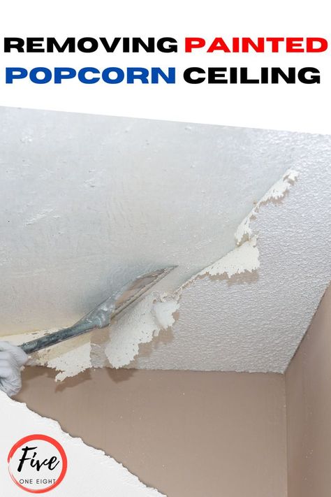 Painted Popcorn Ceiling Removal, Painted Popcorn Ceiling, Cover A Popcorn Ceiling, Painting Popcorn Ceiling, Remove Popcorn Ceiling, Textured Ceiling, Popcorn Ceiling Removal, Bob Villa, Ceiling Remodel