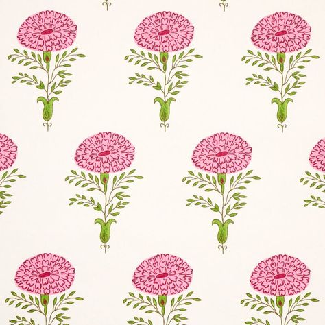 Schumacher Marigold 30' L x 27.5 " W Wallpaper Roll | Perigold Schumacher Marigold, Marigold Wallpaper, Wonderful Wallpapers, 2022 Wallpaper, Schumacher Wallpaper, Girl Energy, Miniature Paintings, Lino Cut, Wallpaper Collage