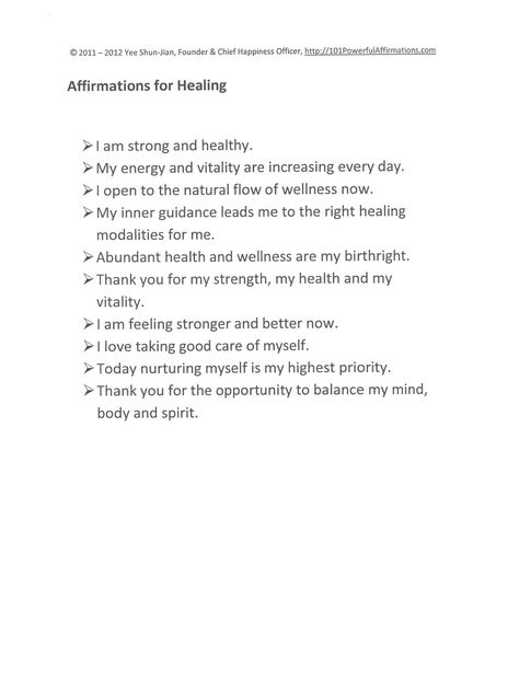 Affirmations for Healing Affirmations For Being Sick, Staying Grounded Affirmations, Sick Affirmations, Cocky Affirmations, Physical Wellness Affirmations, Emotional Stability Affirmations, Healing Affirmations Sickness, Affirmations For Healing, Healthy Affirmations