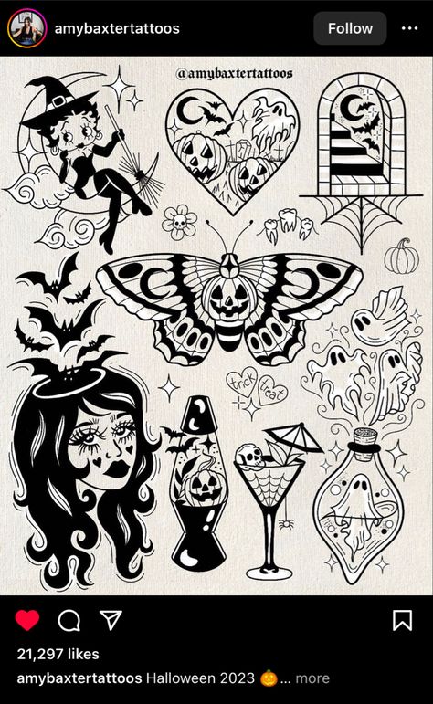 Traditional Tattoo Inspiration, Traditional Tattoo Flowers, Pumpkin Tattoo, Tattoo Lettering Design, 13 Tattoos, Bug Tattoo, Magic Tattoo, Flash Tattoo Designs, Disney Tattoo