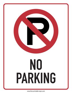 Printable No Parking sign PDF No Parking Sign, No Parking, Printable Alphabet Letters, Parking Sign, Warning Sign, Traffic Signs, Parking Signs, Road Sign, Handmade Sticker