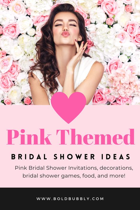 pink bridal shower Pajama Bridal Shower Ideas, Bridal Shower Themes Pink, Pink Wedding Shower Ideas, Bridal Shower Pink Theme, Spring Bridal Shower Ideas, Pink Bridal Shower Ideas, Pretty In Pink Bridal Shower, Pink Bridal Shower Theme, Pink Bridal Shower Favors