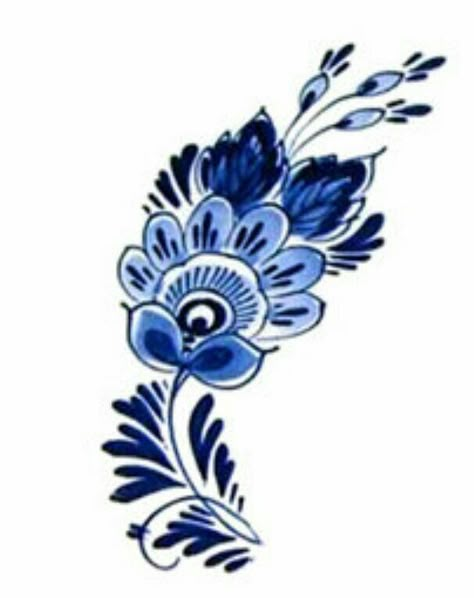 Blue China Patterns, Dutch Tattoo, Polish Tattoos, Blue Tattoo, Seashell Painting, Red Ink Tattoos, Willow Pattern, Blue Pottery, China Painting