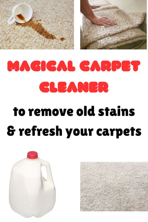 Clean carpet without a machine using a magical homemade carpet cleaner solution. Ideal for tackling old stains, hair threads, and deep cleaning carpets with DIY methods. Carpet Cleaner Homemade Deep Cleaning, Diy Carpet Cleaner Solution For Machine, Diy Carpet Cleaner For Machine, Homemade Carpet Cleaner Solution, Best Carpet Stain Remover, Homemade Carpet Cleaner, Carpet Shampooer, Carpet Cleaner Solution, Clean Carpet