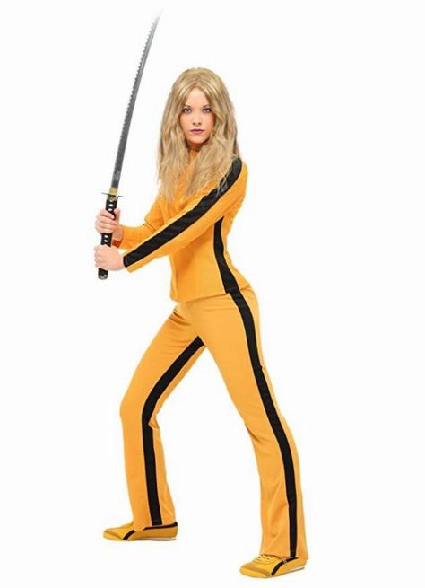 Kill Bill Costume, Fantasia Plus Size, Hipster Costume, Yellow Tracksuit, Cheerleader Halloween, Cheerleader Halloween Costume, Halloween Costume Suit, Disco Costume, Plus Size Costume