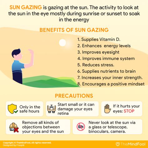 Do you often find yourself gazing at the sun at odd hours of the day? Do you feel a strange yet powerful vibe reflecting through the sun? Well, you are already walking on a spiritual path without conscious thought. Here’s what it is called: Sun gazing. History has proven unbelievable sun gazing benefits on your mind, body, and spirit.  #SunGazingBenefits #benefitsofSunlight #spiritual Sun Gazing, Improve Immune System, Eye Sight Improvement, Mind Body And Spirit, Naturopathy, Chakra Meditation, Spiritual Path, Holistic Healing, Spiritual Practices