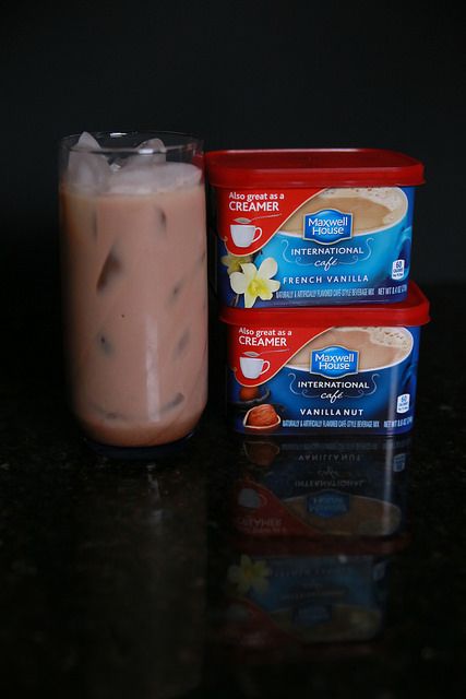 For all my healthy eating, I LOVE Maxwell House International Cafe coffees. Here's a recipe.  Iced Capuccino by burghbaby.com by TheBurghBaby, via Flickr Flavored Ice Cubes, Iced Cappuccino, Maxwell House Coffee, Iced Drinks Recipes, Community Coffee, Maxwell House, International Coffee, No Carb Recipes, Coffee Mix