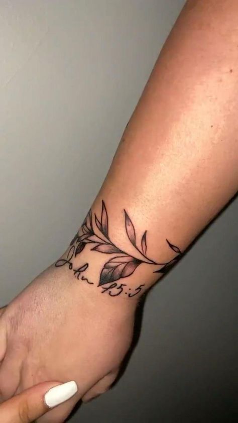 Easter Lily Tattoo, Wrist Hand Tattoo, Hummingbird Flower Tattoos, Anklet Tattoos For Women, Wrap Around Wrist Tattoos, Girl Thigh Tattoos, Wrap Around Tattoo, Flower Tat, Verse Tattoos