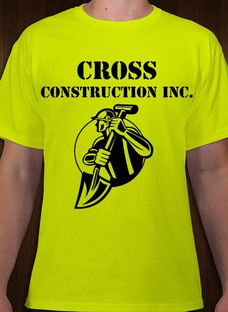 Construction company logo and t-shirt. Personalize online. Company Logo Shirts, Construction Company Logo, New Mickey Mouse, Tshirt Business, Zippered Sweater, Cute Sweatshirts, Construction Company, Team Names, Personalized Shirts