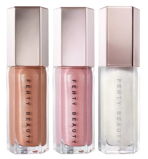 Gloss Fenty Beauty, Fenty Gloss, Fenty Beauty Gloss Bomb, Makeup List, Gloss Labial, Luminizer, Makeup Wishlist, Makeup Items, Fenty Beauty