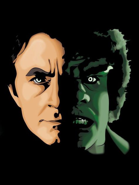 The Incredible Hulk 1978, Incredible Hulk Tv, Bill Bixby, Hulk Tattoo, Hulk Artwork, Lou Ferrigno, Hulk Art, Hulk Comic, Marvel And Dc Characters