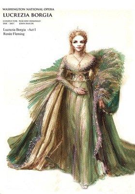 Lucrezia Borgia (Lucrezia). Washington National Opera. Costume design by John Pascoe. Rendering Textures, Borgias Costumes, Fairy Couture, Costume Renderings, Costume Sketches, Costume Illustration, Costume Design Sketch, Movie Design, Ella Enchanted