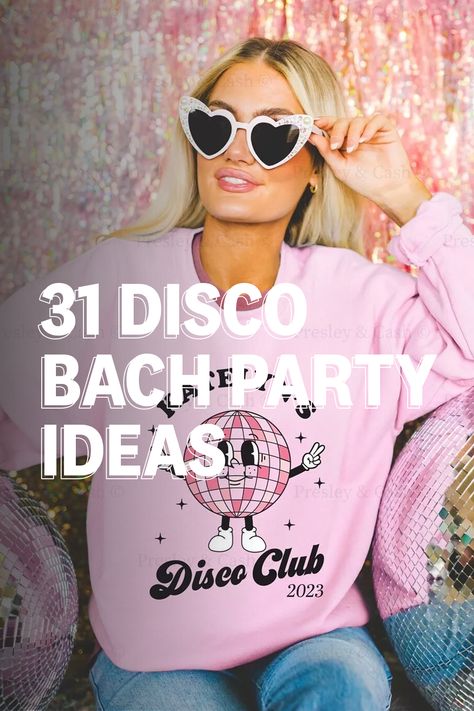 Hen Party Disco Theme, Last Disco Themed Bachelorette Party, Tropical Disco Bachelorette Party, Disco Bachelorette Party Decorations, Beach Disco Bachelorette, Disco Bachelorette Party Favors, Disco Bachelorette Party Ideas, Disco In The Desert Bachelorette, Music Festival Bachelorette Party