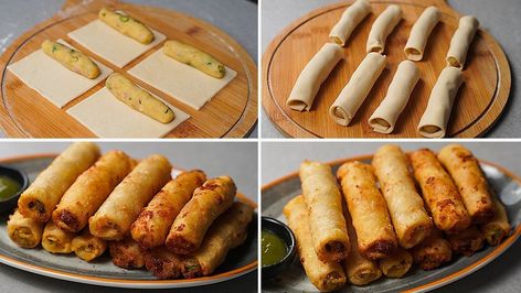 Crispy Potato Spring Rolls | Potato Roll Recipe | Easy Snacks Recipe | snack, recipe | Crispy Potato Spring Rolls | Potato Roll Recipe | Easy Snacks Recipe | By Toasted | Facebook Potato Cheese Roll, Potato Spring Rolls, Potato Roll Recipe, Long Potato Crunchy Fries, Potato Rolls Recipe, Spring Rolls Recipe, Spring Roll Recipe, Potato Roll, Easy Snack Recipes