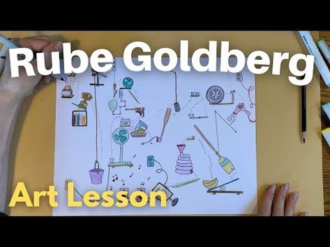 Rube Goldberg Projects, Goldberg Machine, Rube Goldberg Machine, Rube Goldberg, Fun Easy, Get Creative, Art Project, Art Lessons, Art Tutorials