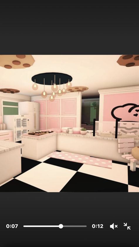 Cafe Interior Design Bloxburg, Crumble Cookie Decals Bloxburg, Bloxburg Crumbl Cookie, Bloxburg Store Ideas, Bloxburg Town Layout Small Plot, Bloxburg Mall, Town Bloxburg, Bloxburg Cafe, Bloxburg Food