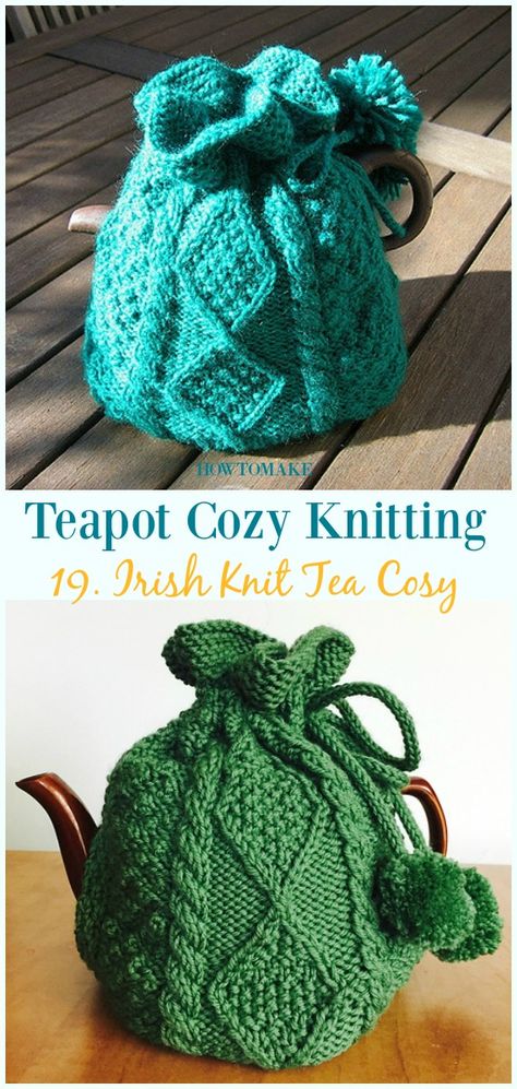 Irish Knit Tea Cosy Free Knitting Pattern - #Teapot; Cozy Free #Knitting; Patterns Knit Tea Cozy Pattern Free, Knit Tea Cozy Pattern, Knit Tea Cozy, Tea Cosy Pattern, Tea Cosy Knitting Pattern, Tea Cozy Pattern, Knitted Tea Cosies, Crochet Tea Cozy, Teapot Cozy